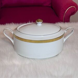 Gold Buffet Royal Gallery Serving Dish Vintage New 1991